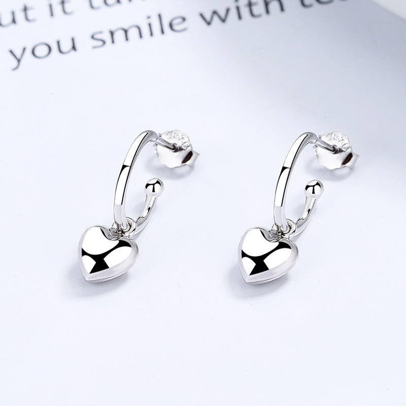 Fine heart earrings