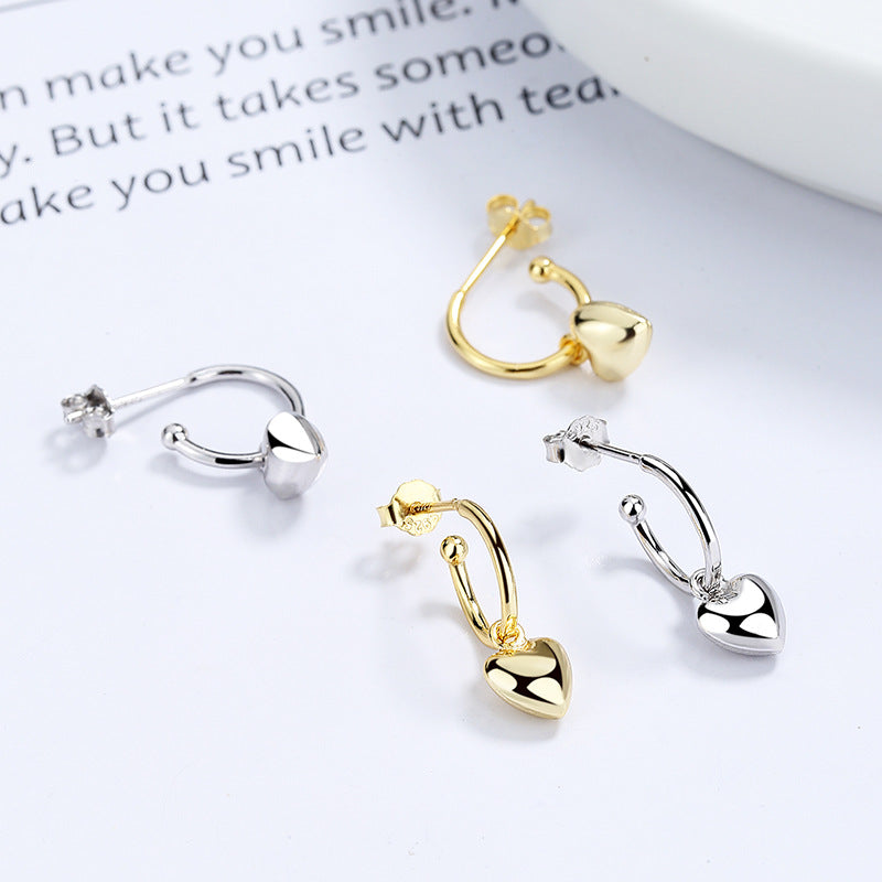 Fine heart earrings